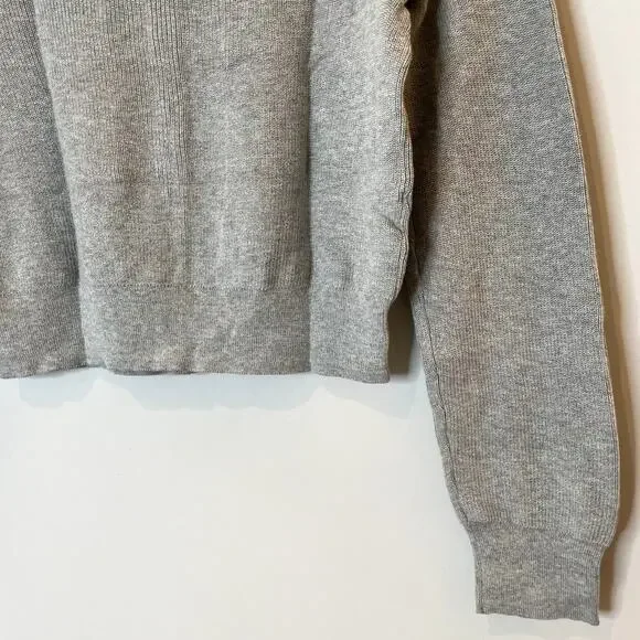 J.Crew Collection Embellished Cardigan Sweater Cotton Holiday CD379 Grey 12 13 - Picture 11 of 14